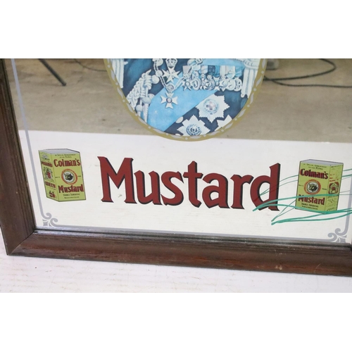 543 - Advertising Mirror - ' Coleman's Mustard, by appointment to H.M. The King ', 67cm x 93cm