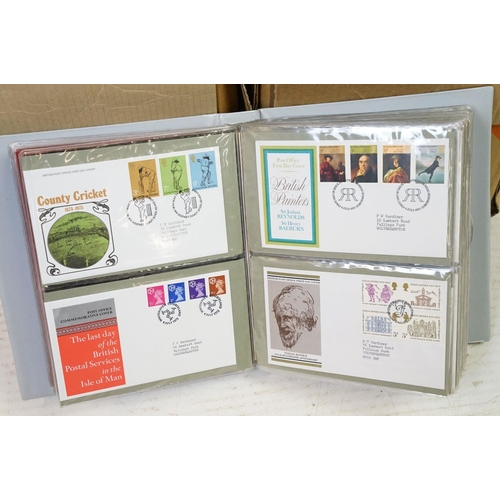 395 - A collection of mainly Channel Islands first day covers within albums together with a quantity of em... 