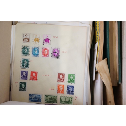 408 - A collection of British, Commonwealth and World stamps both within albums and together with loose ex... 