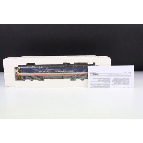 23 - Two boxed Hornby OO gauge locomotives to include R2429 NSE Co Co Diesel Electric Class 50 Locomotive... 