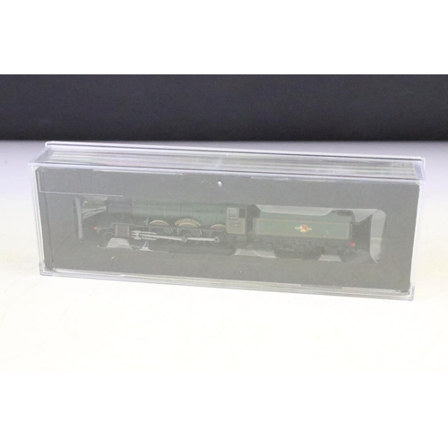28 - Four boxed/cased Dapol N gauge locomotives to include 2D003XXX Class 52 BR green with yellow panel D... 