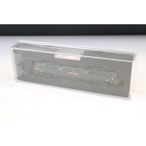 28 - Four boxed/cased Dapol N gauge locomotives to include 2D003XXX Class 52 BR green with yellow panel D... 
