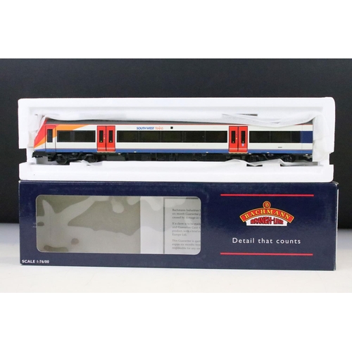 4 - Boxed Bachmann OO gauge 32452A 170/3 Turbostar 2 Car DMU Southwest Trains set