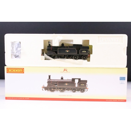 7 - Three boxed Hornby OO gauge locomotives to include R2506 BR 0-4-4 Class M7 Locomotive 30108 weathere... 