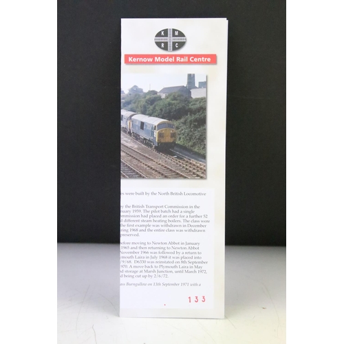 8 - Boxed Dapol OO gauge D1000Z Class 22 6330 BR Blue weathered 'Kernow Model Rail Centre Exclusive' loc... 