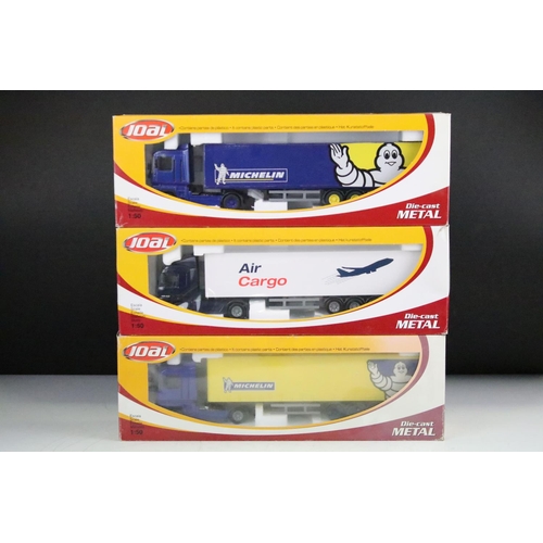 1021 - 11 boxed 1/50 scale Joal haulage diecast models to include 385 Scania R Topline, 372 Renault Magnum,... 