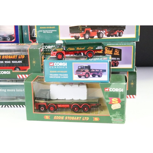 1025 - 11 boxed Corgi Eddie Stobart diecast models to include TY87001, CC86701, 2 x 23101, 29103, 59601, 30... 