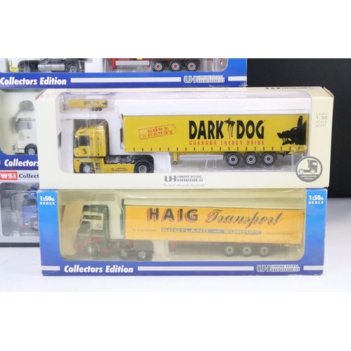 1027 - Seven boxed haulage diecast models to include 4 x Universal Hobbies models to include 3 x Collectors... 