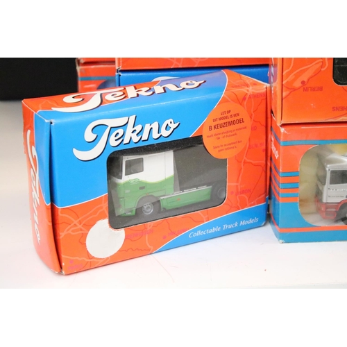 1030 - 11 boxed Tekno 1/50 scale haulage diecast models to include 3 x The British Collection models includ... 