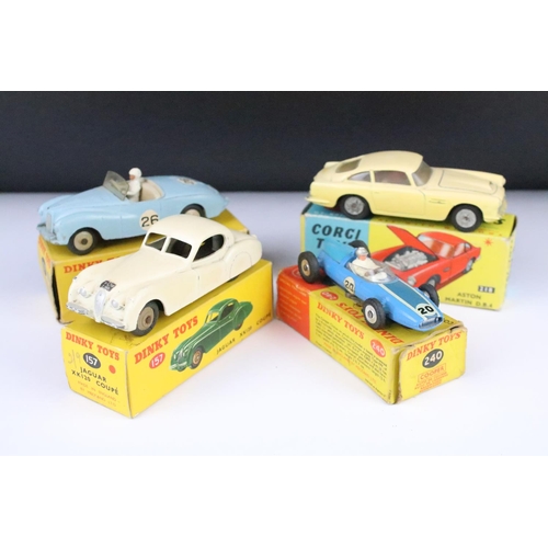 1329 - Three boxed Dinky diecast models to include 240 Cooper Racing Car (diecast appears gd, box tatty), J... 