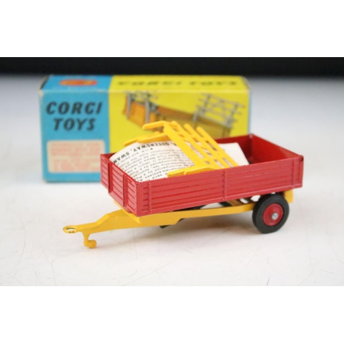 1337 - Four boxed Corgi farm related diecast models to include 69 Massey Ferguson 165 Tractor with shovel (... 