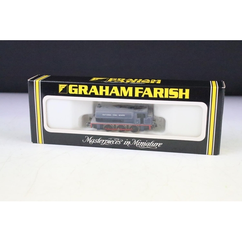 32 - Five boxed Graham Farish N gauge locomotives to include 1017 Class J94 NCB Blue, 1656 2-6-4 Standard... 