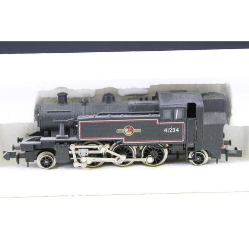 34 - Three boxed/cased N gauge locomotives to include 2 x Hornby Minitrix (205 & 206) and Arnold 2056