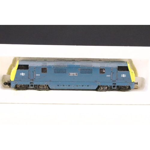 34 - Three boxed/cased N gauge locomotives to include 2 x Hornby Minitrix (205 & 206) and Arnold 2056