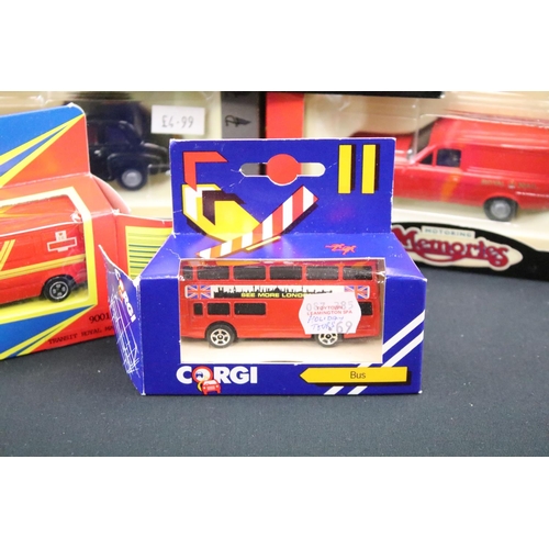 1035 - 32 Boxed / carded Corgi Royal Mail & post related diecast models to include Modern Trucks 75501 Leyl... 