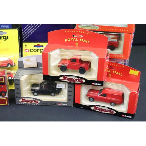 1035 - 32 Boxed / carded Corgi Royal Mail & post related diecast models to include Modern Trucks 75501 Leyl... 