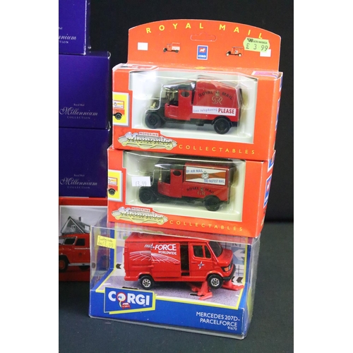 1035 - 32 Boxed / carded Corgi Royal Mail & post related diecast models to include Modern Trucks 75501 Leyl... 