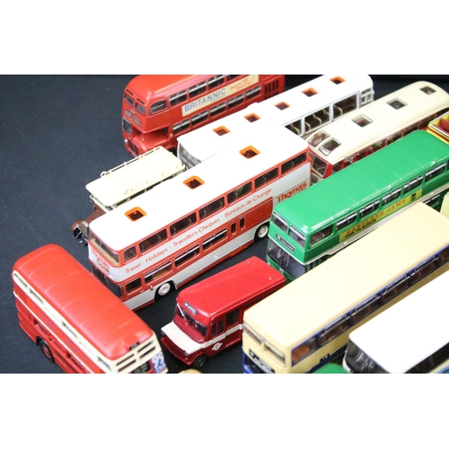 1036 - Around 45 metal kit built model buses to include SMTS, Black Country Models, Westward, Anbrico etc, ... 