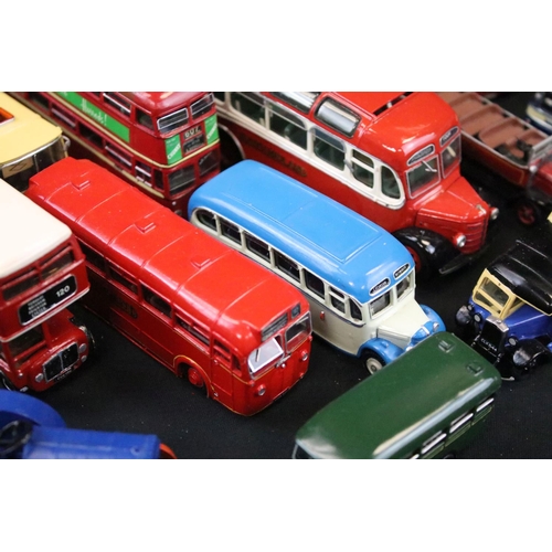 1036 - Around 45 metal kit built model buses to include SMTS, Black Country Models, Westward, Anbrico etc, ... 