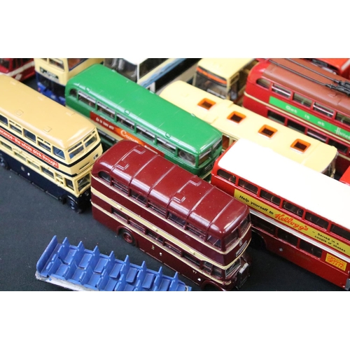 1036 - Around 45 metal kit built model buses to include SMTS, Black Country Models, Westward, Anbrico etc, ... 