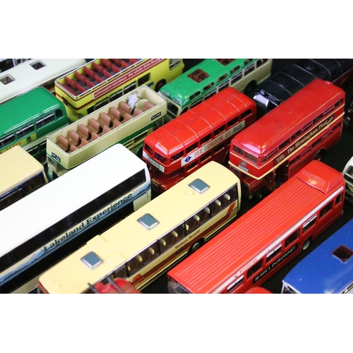 1036 - Around 45 metal kit built model buses to include SMTS, Black Country Models, Westward, Anbrico etc, ... 