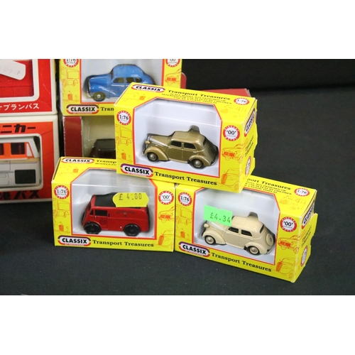 1037 - Around 45 boxed & carded diecast & plastic models to include Diapet, Classix, Oxford, Herpa, Tomica,... 