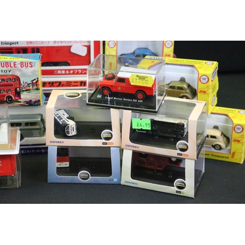 1037 - Around 45 boxed & carded diecast & plastic models to include Diapet, Classix, Oxford, Herpa, Tomica,... 