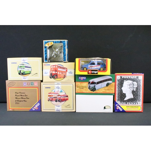 1038 - 30 Boxed diecast models to include Commercials from Corgi, Matchbox, Brumm, Atlas Great British Buse... 