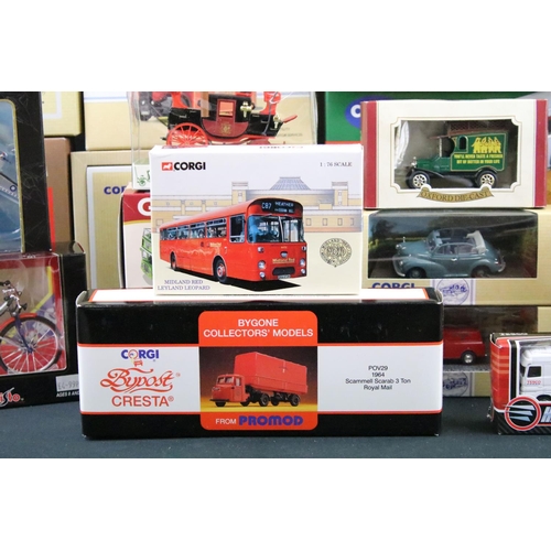 1038 - 30 Boxed diecast models to include Commercials from Corgi, Matchbox, Brumm, Atlas Great British Buse... 