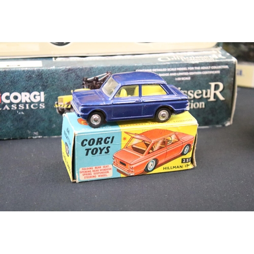 1040 - 14 Boxed Corgi diecast models to include 251 Hillman Imp (cracked windscreen, otherwise diecast gd, ... 