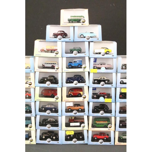 1043 - 56 Boxed / cased 1/76 and N Gauge scale Oxford diecast models to include Commercials and Omnibus exa... 