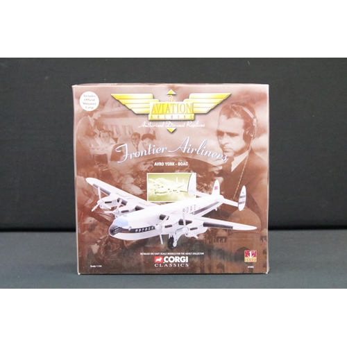 1044 - Six boxed 1/144 scale Corgi The Aviation Archive diecast models to include 2 x Classic Propliners fe... 