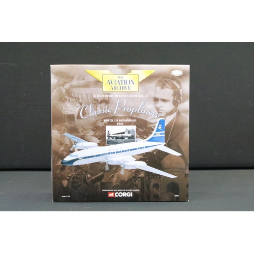 1046 - Six boxed 1/144 scale Corgi The Aviation Archive diecast models to include 2 x Classic Propliners fe... 