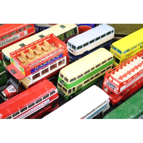 1050 - Collection of 38 diecast models buses / trams to include Corgi Original Omnibus, EFE & Dinky example... 