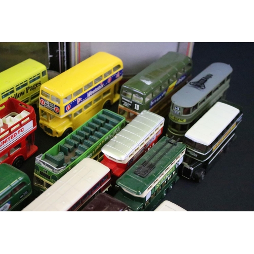 1050 - Collection of 38 diecast models buses / trams to include Corgi Original Omnibus, EFE & Dinky example... 