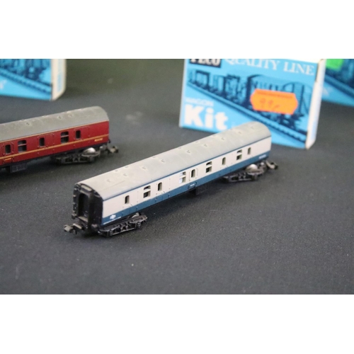 74 - Quantity of N gauge model railway to include boxed Dapol ND-084E Hymek with 6 wheel milk tanks all w... 