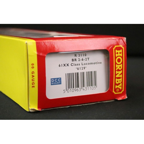 83 - Boxed Hornby OO gauge R3110 BR 2-6-2T 61XX Class Locomotive 6129 plus 8 x boxed Hornby OO gauge item... 