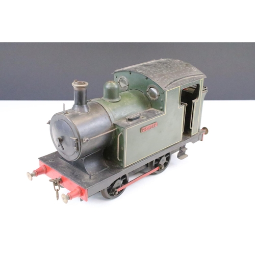 86 - 0-4-0 Pioneer tank locomotive in green livery, 2.5