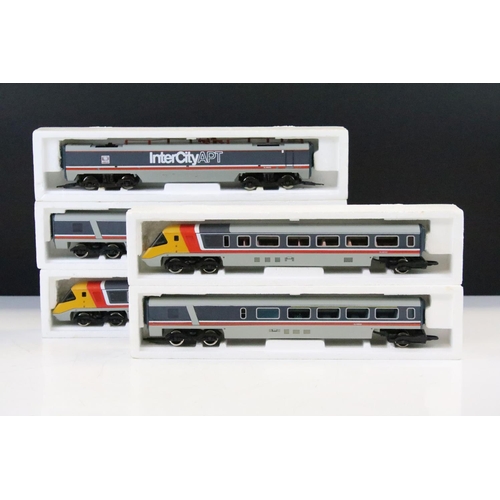 92 - Hornby OO gauge Prototype Series APT-P Advanaced Passenger five car Train, all contained within indi... 