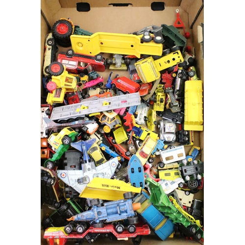 1207 - Large collection of play worn diecast models, featuring mid 20th C examples, to include Dinky, Brita... 