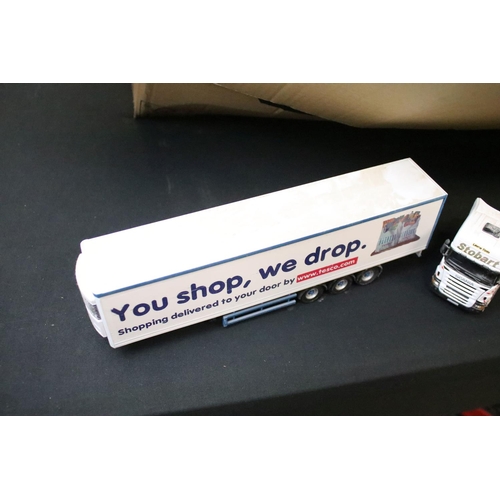 1211 - Large collection of various unboxed mainly Eddie Stobart related haulage diecast models to include v... 