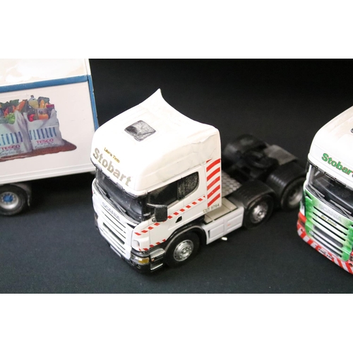 1211 - Large collection of various unboxed mainly Eddie Stobart related haulage diecast models to include v... 