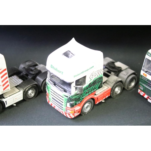 1211 - Large collection of various unboxed mainly Eddie Stobart related haulage diecast models to include v... 