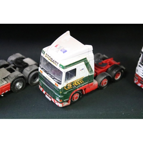 1211 - Large collection of various unboxed mainly Eddie Stobart related haulage diecast models to include v... 