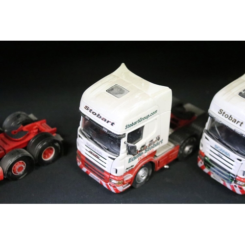 1211 - Large collection of various unboxed mainly Eddie Stobart related haulage diecast models to include v... 