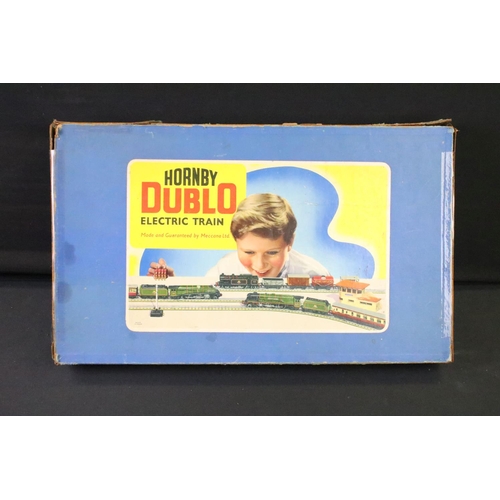 157 - Collection of Hornby Dublo model railway to include boxed EDP12 Passenger Train Duchess of Montrose ... 