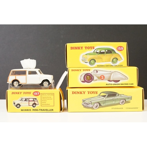 1051 - 28 Boxed Atlas / Norev  Dinky diecast models to include 14 Triporteur, 104 Aston Martin DB3S, 182 Po... 