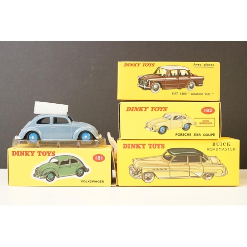 1051 - 28 Boxed Atlas / Norev  Dinky diecast models to include 14 Triporteur, 104 Aston Martin DB3S, 182 Po... 