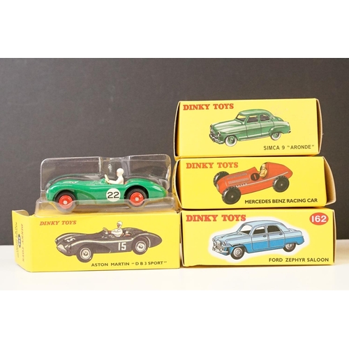 1051 - 28 Boxed Atlas / Norev  Dinky diecast models to include 14 Triporteur, 104 Aston Martin DB3S, 182 Po... 