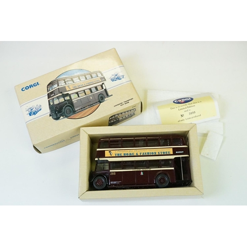 1061 - 14 Boxed Corgi Classics diecast models with certificates, to include Classic Public Transport, Class... 